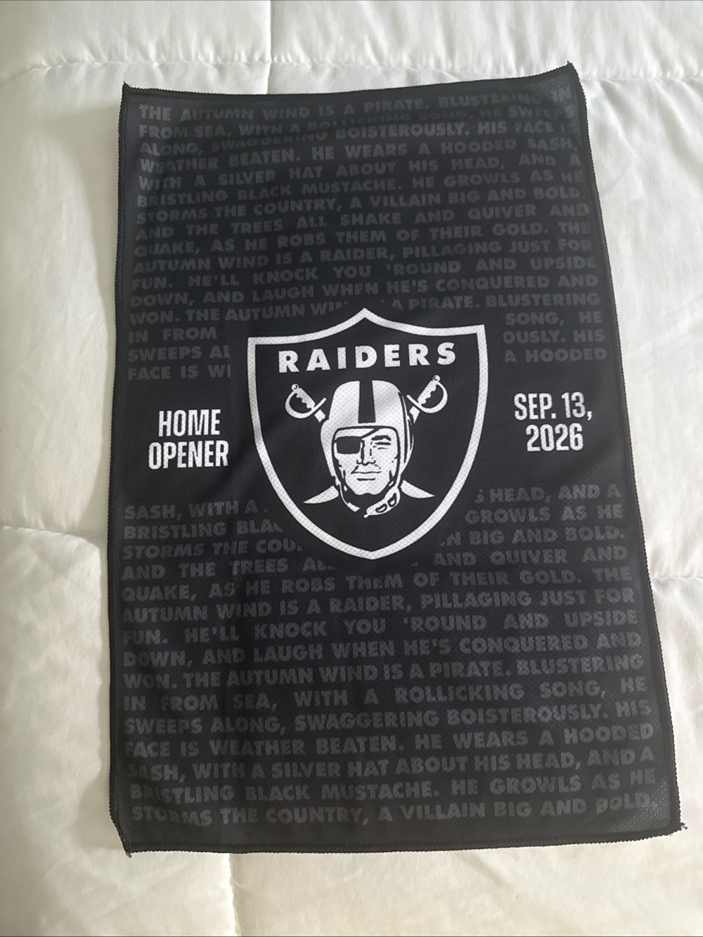 Raiders by Las Vegas Raiders Home Opener Towel